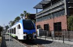 Westbound heading away from the Redlands-Downtown Station   